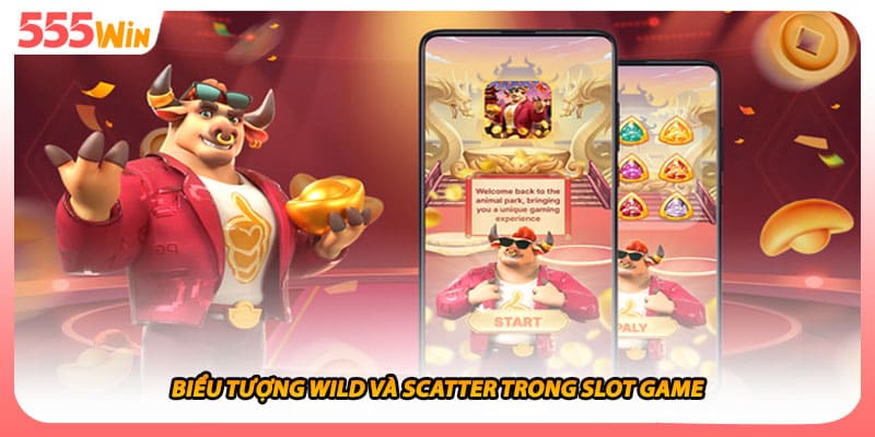 Biểu tượng wild và scatter trong slot game